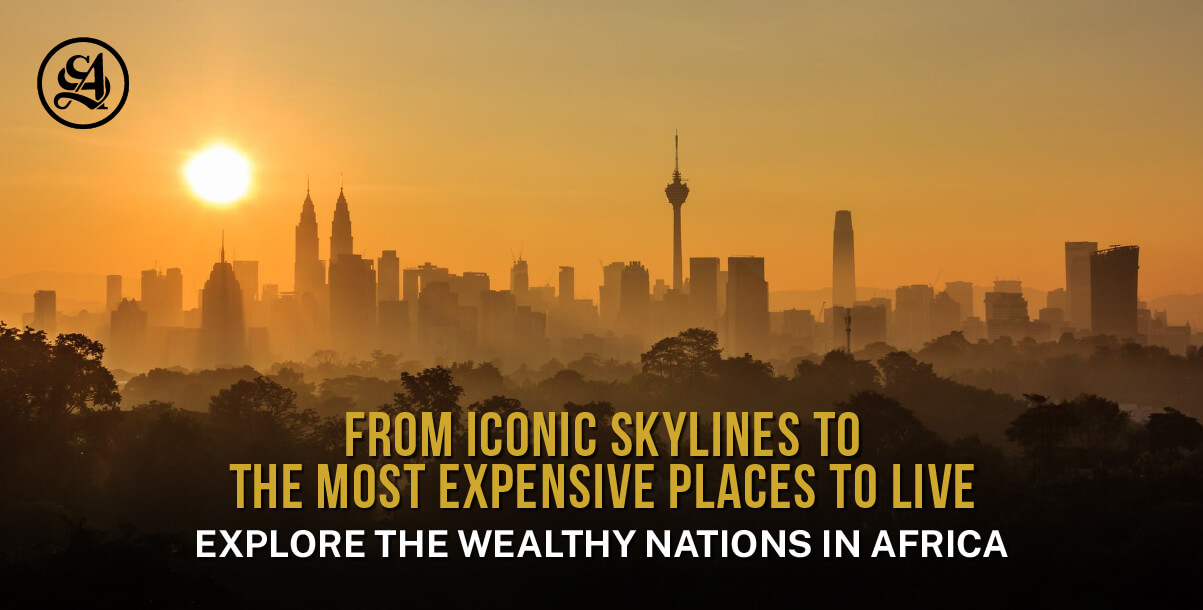 Wealthy African cities with skyscrapers and thriving business districts