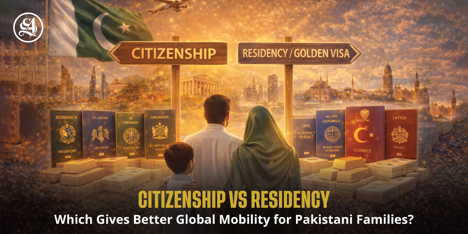 Comparison of citizenship and residency by investment programs for Pakistani families seeking global mobility and second passport options